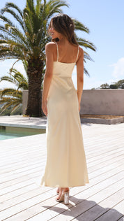 Tea Maxi Dress - Yellow