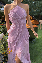 Sophia Ruffle Maxi Dress - Lavender