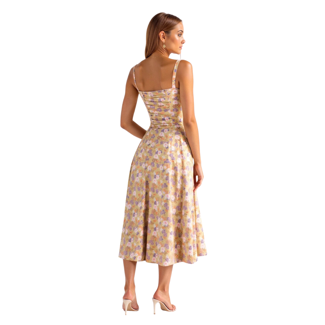 Alessia – Corset Midi Dress