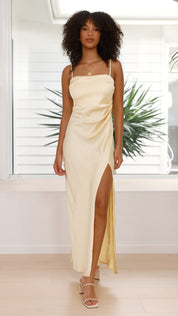 Tea Maxi Dress - Yellow
