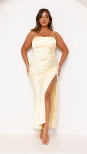 Tea Maxi Dress - Yellow