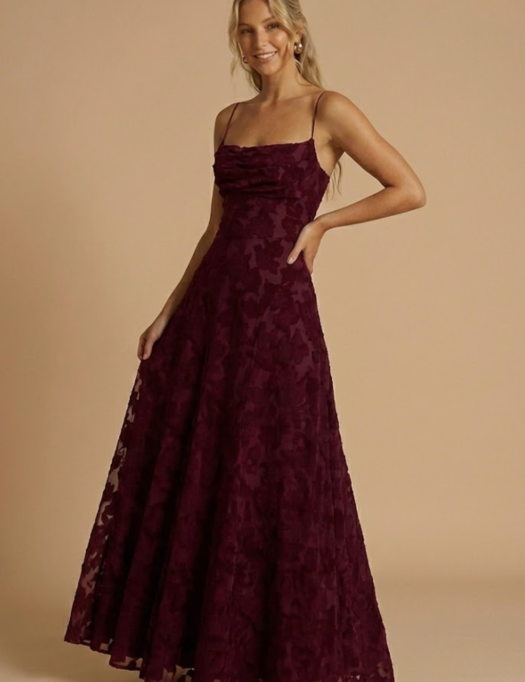 Floral Sleeveless Maxi Dress – Timeless Formal Elegance