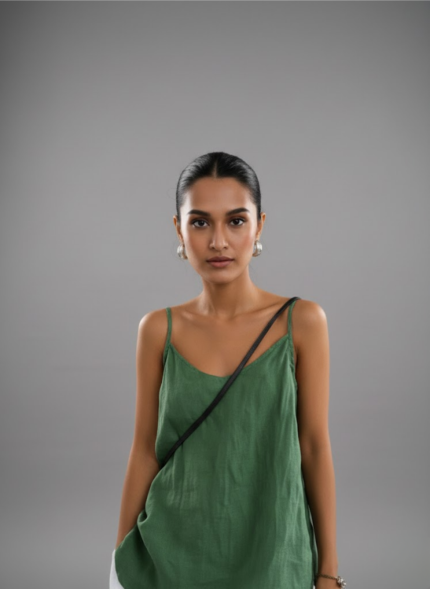 Maja Linen Strap Top