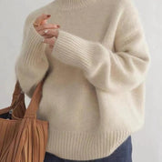 Vienna Oversized Cashmere Turtleneck Sweater