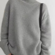Vienna Oversized Cashmere Turtleneck Sweater