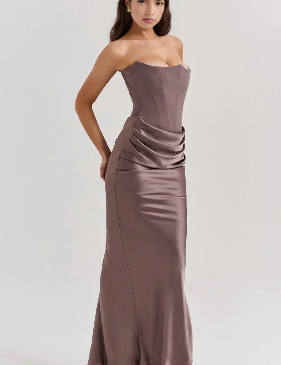 Zoey - Strapless Maxi Dress