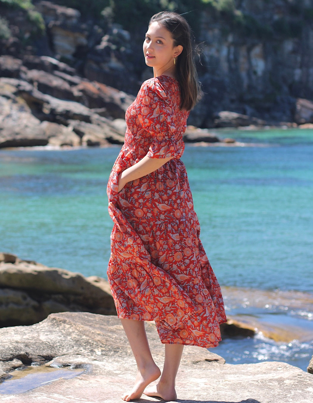Scarlet Aura Maxi Dress