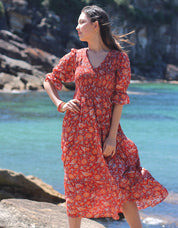 Scarlet Aura Maxi Dress