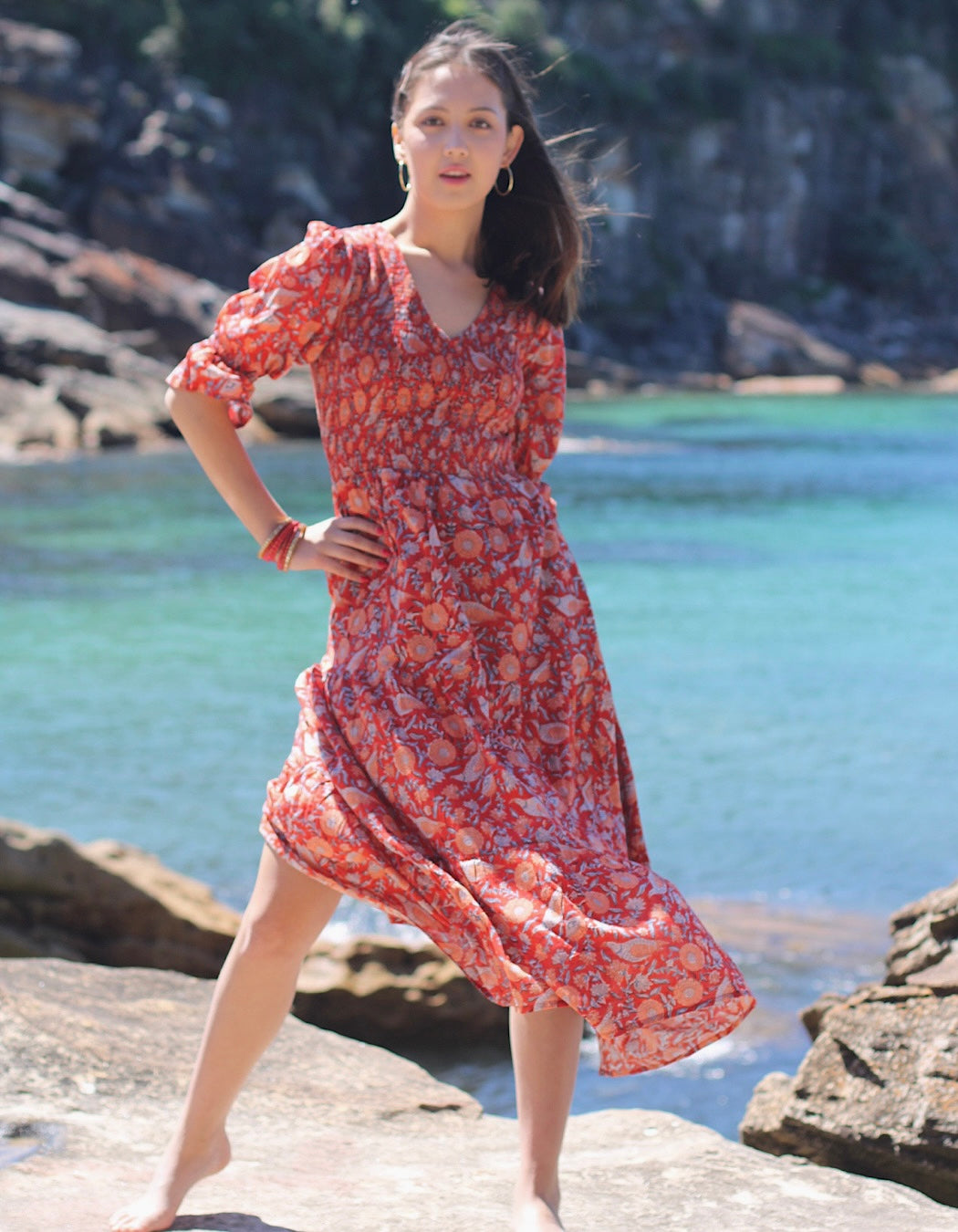 Scarlet Aura Maxi Dress
