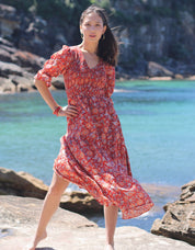 Scarlet Aura Maxi Dress
