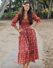 Scarlet Aura Maxi Dress