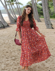 Scarlet Aura Maxi Dress