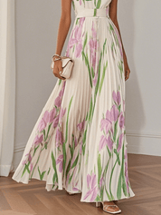 Ariana Chiffon Sleeveless Maxi Dress – Effortless Grace in Motion