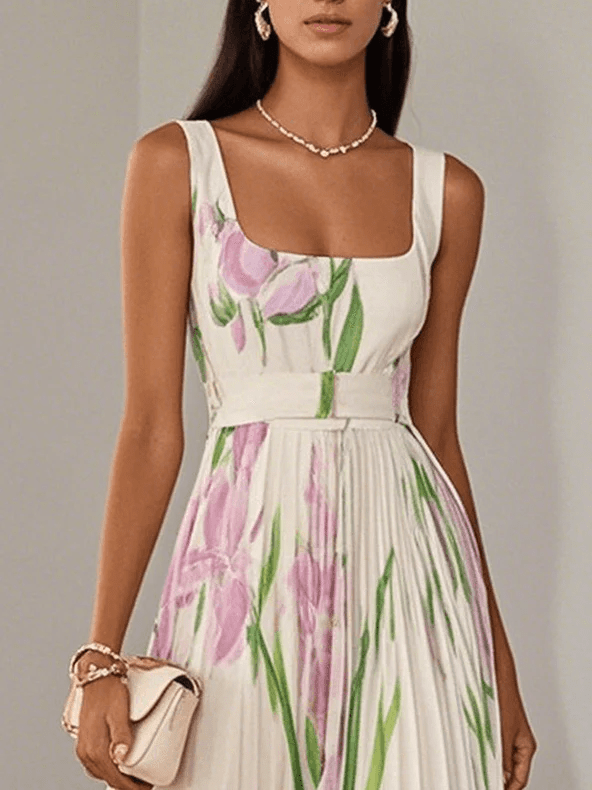 Ariana Chiffon Sleeveless Maxi Dress – Effortless Grace in Motion