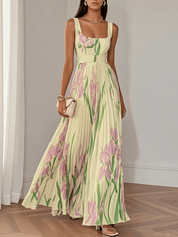 Ariana Chiffon Sleeveless Maxi Dress – Effortless Grace in Motion