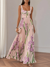 Ariana Chiffon Sleeveless Maxi Dress – Effortless Grace in Motion