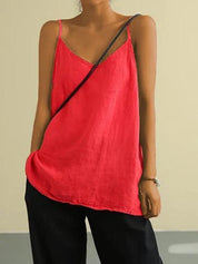 Maja Linen Strap Top