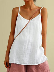 Maja Linen Strap Top