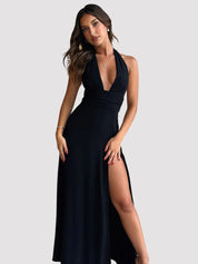 Kaidence – Halter Neck Maxi Dress