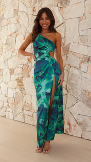 Sofia – Calista Green Maxi Dress