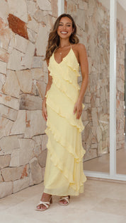 LeahMaxi Dress - Lemon