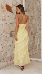 LeahMaxi Dress - Lemon