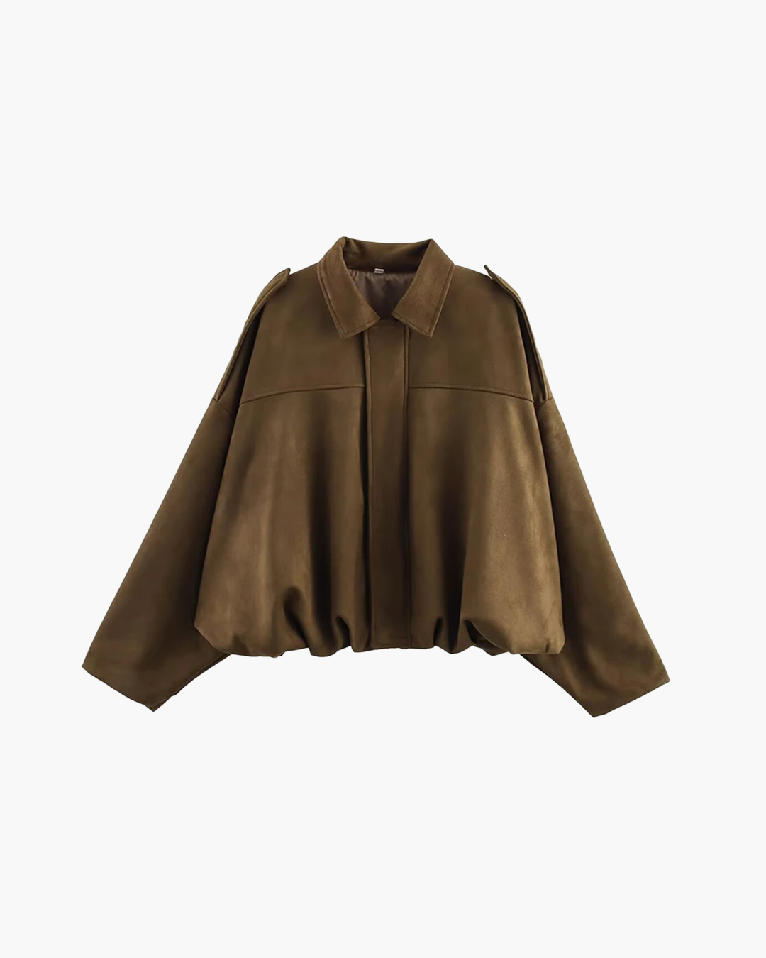 Lena – Suede Bomber Jacket