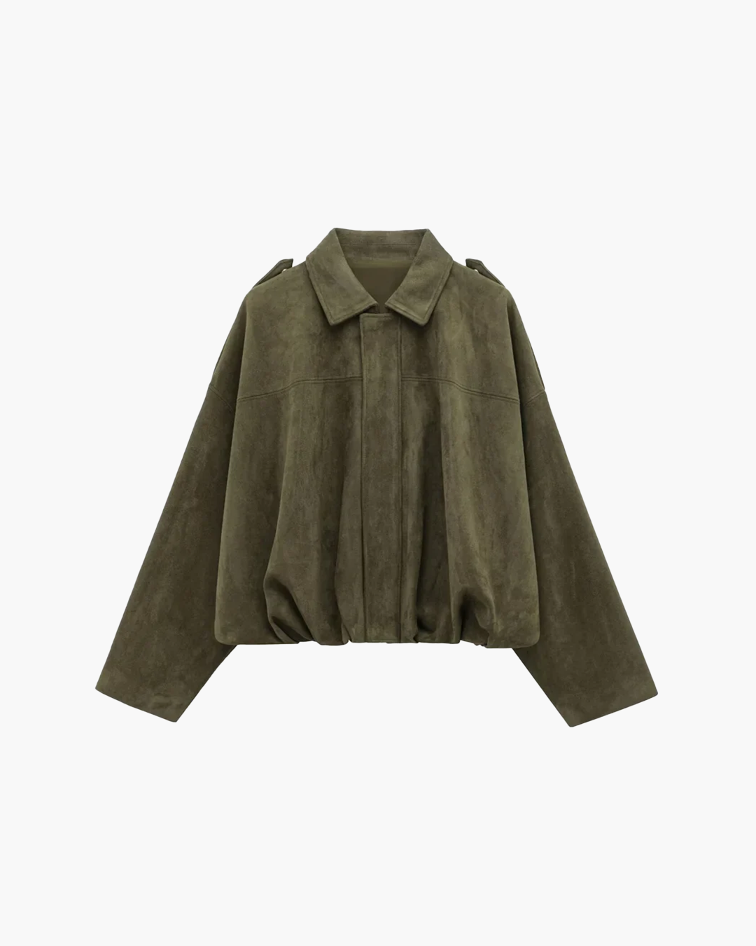 Lena – Suede Bomber Jacket
