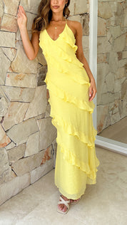 LeahMaxi Dress - Lemon