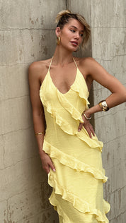 LeahMaxi Dress - Lemon