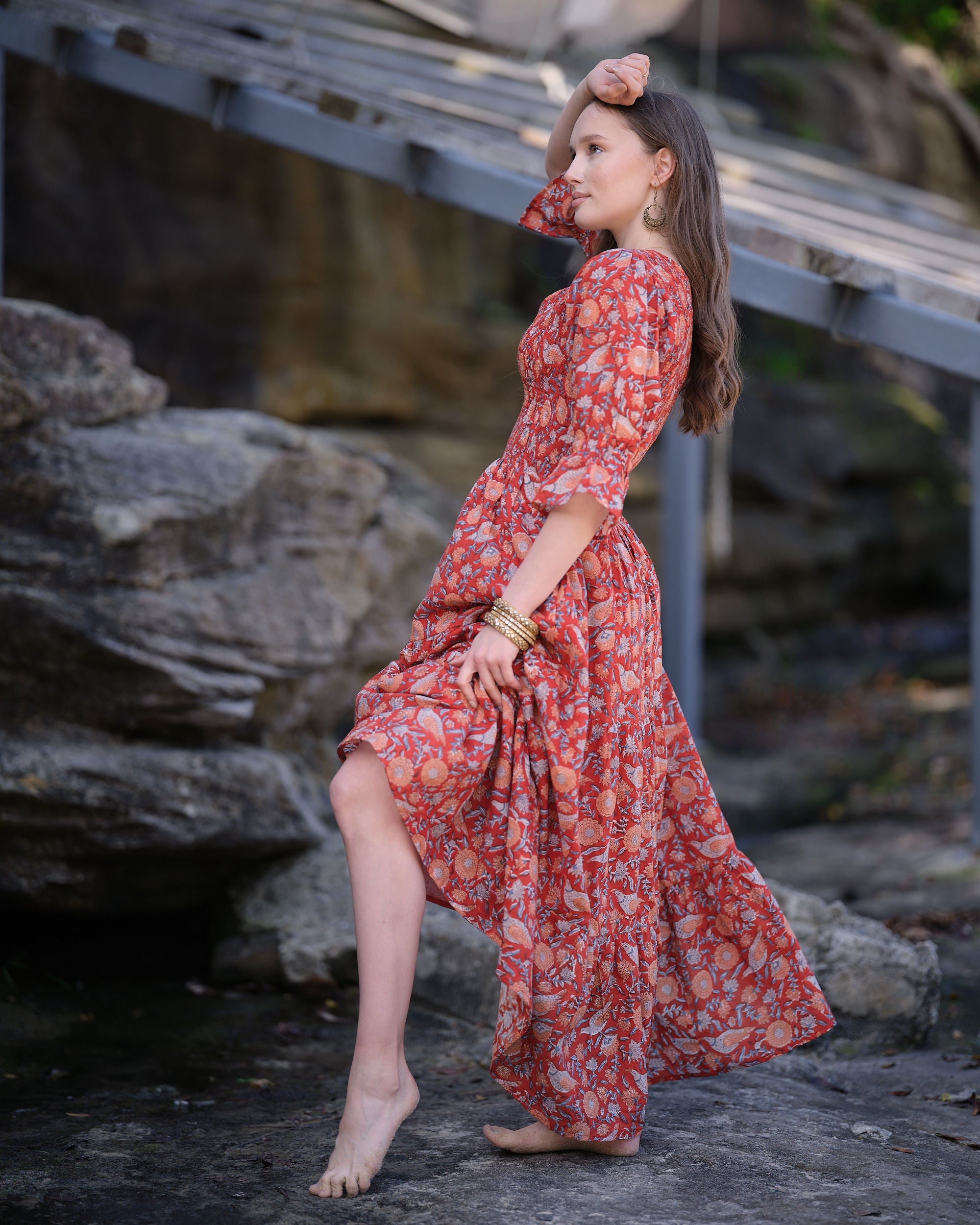 Scarlet Aura Maxi Dress
