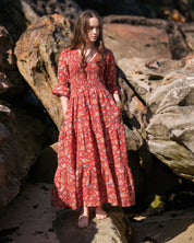 Scarlet Aura Maxi Dress