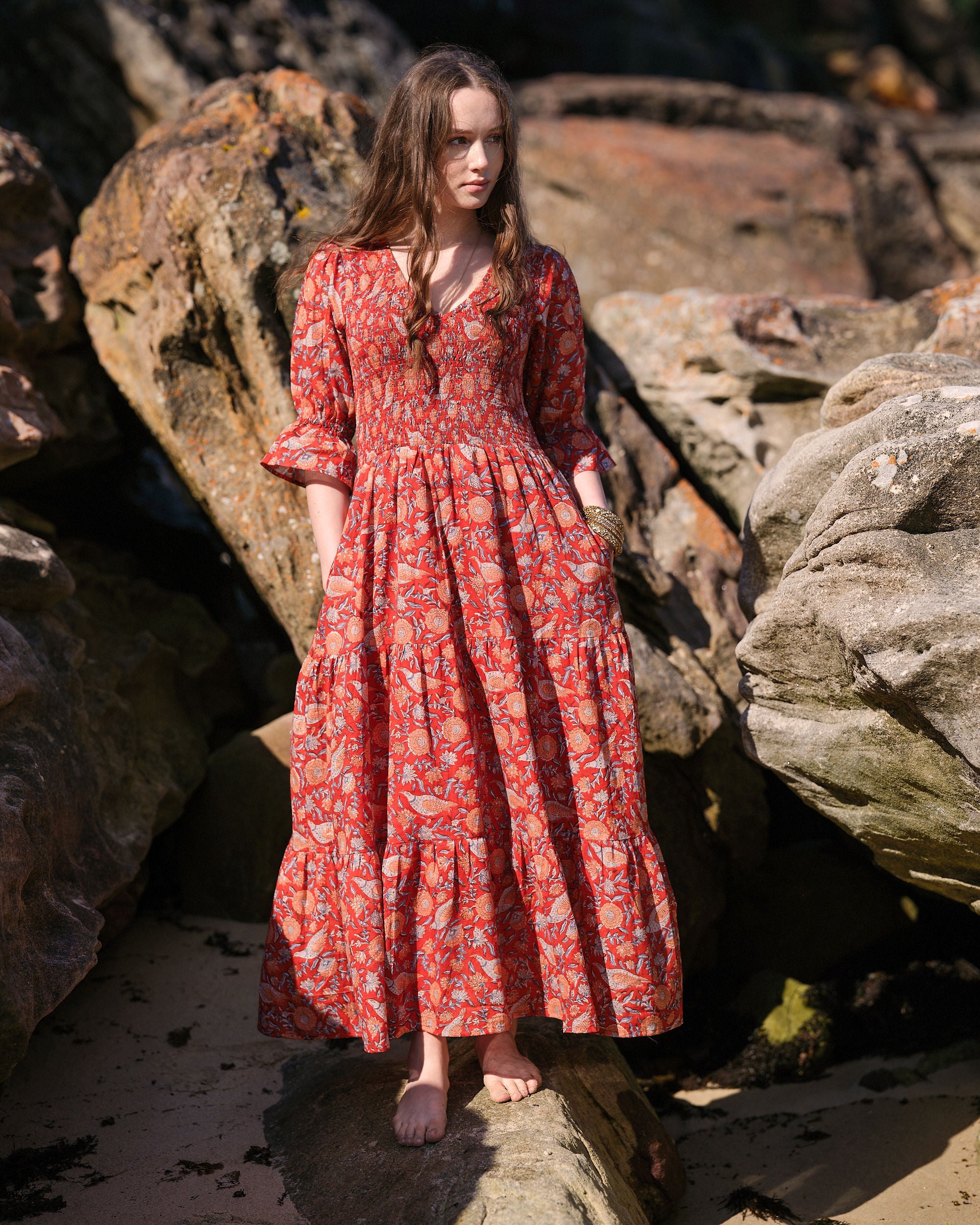 Scarlet Aura Maxi Dress