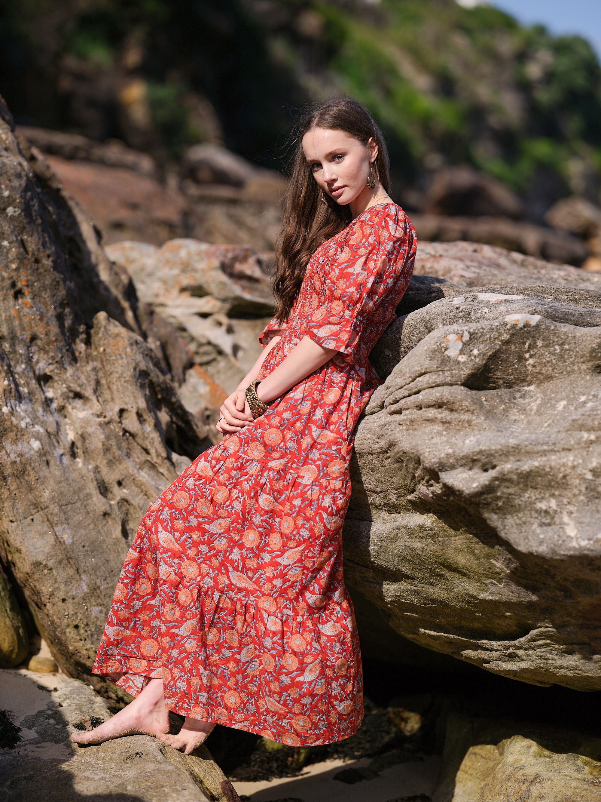 Scarlet Aura Maxi Dress