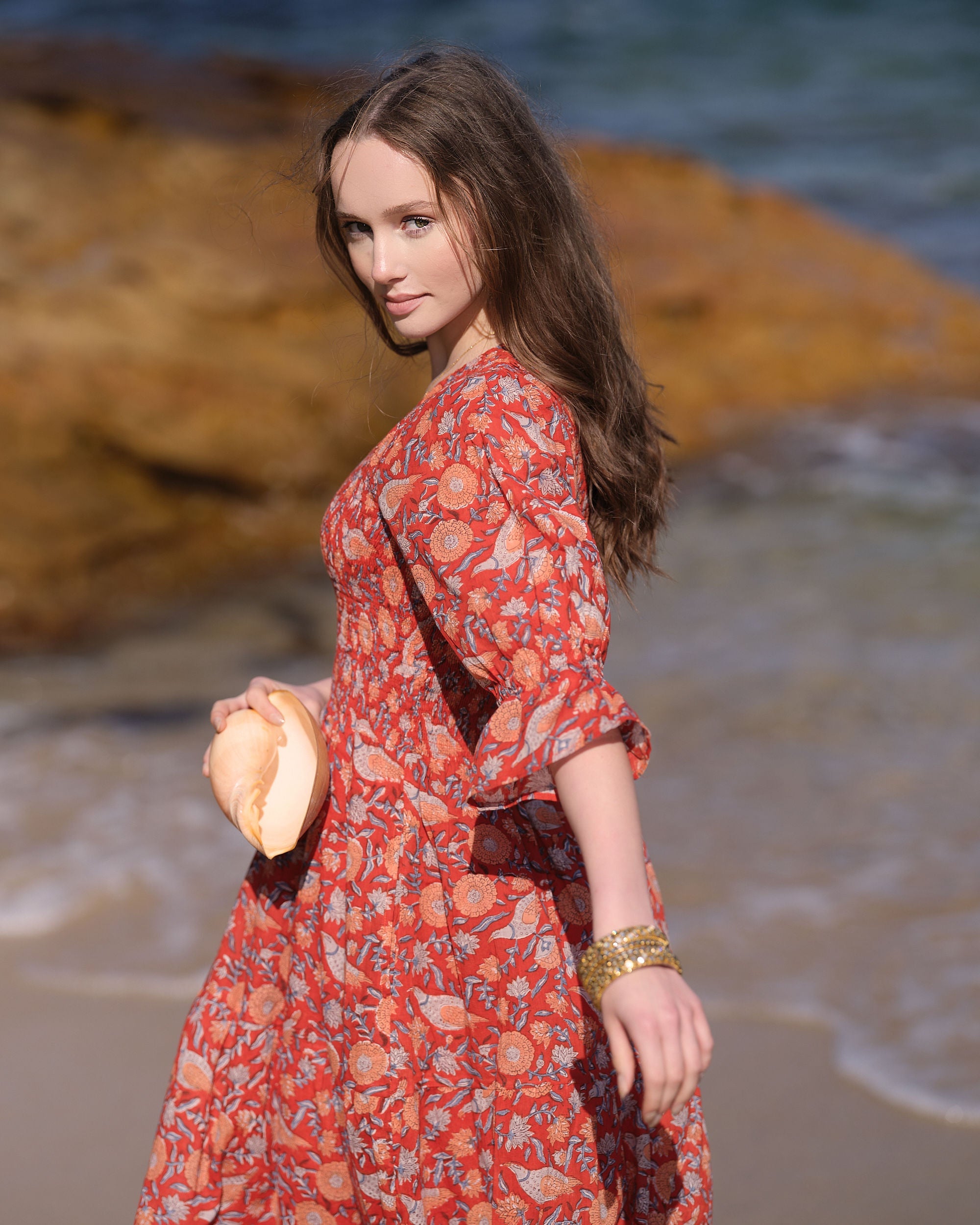 Scarlet Aura Maxi Dress