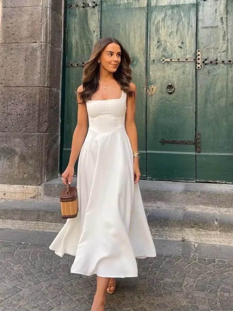 Isla A-Line Summer Maxi Dress