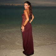 Sophie Lace Backless Maxi Dress