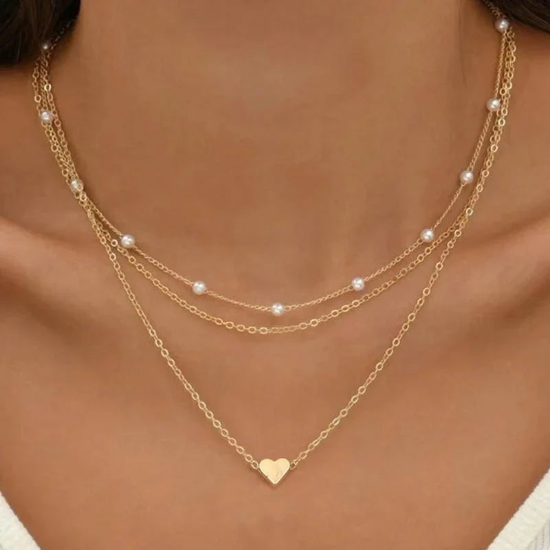Lily – 3-Layer Necklace Set