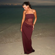 Sophie Lace Backless Maxi Dress