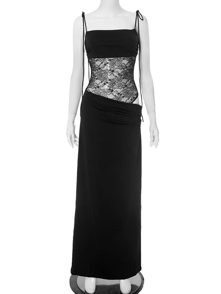 Sophie Lace Backless Maxi Dress