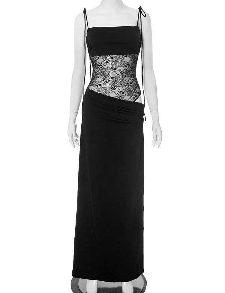 Sophie Lace Backless Maxi Dress