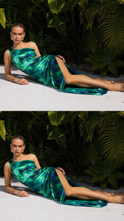 Sofia – Calista Green Maxi Dress