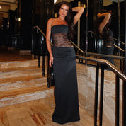 Sophie Lace Backless Maxi Dress