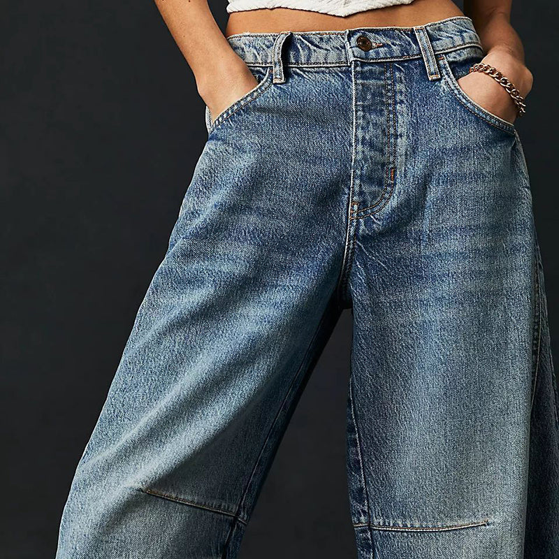 Grace Wide-Leg Mid-Rise Jeans