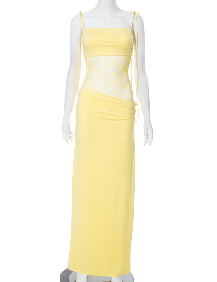 Sophie Lace Backless Maxi Dress