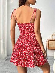 Floral Strap Mini Sundress – Women's Summer Dress