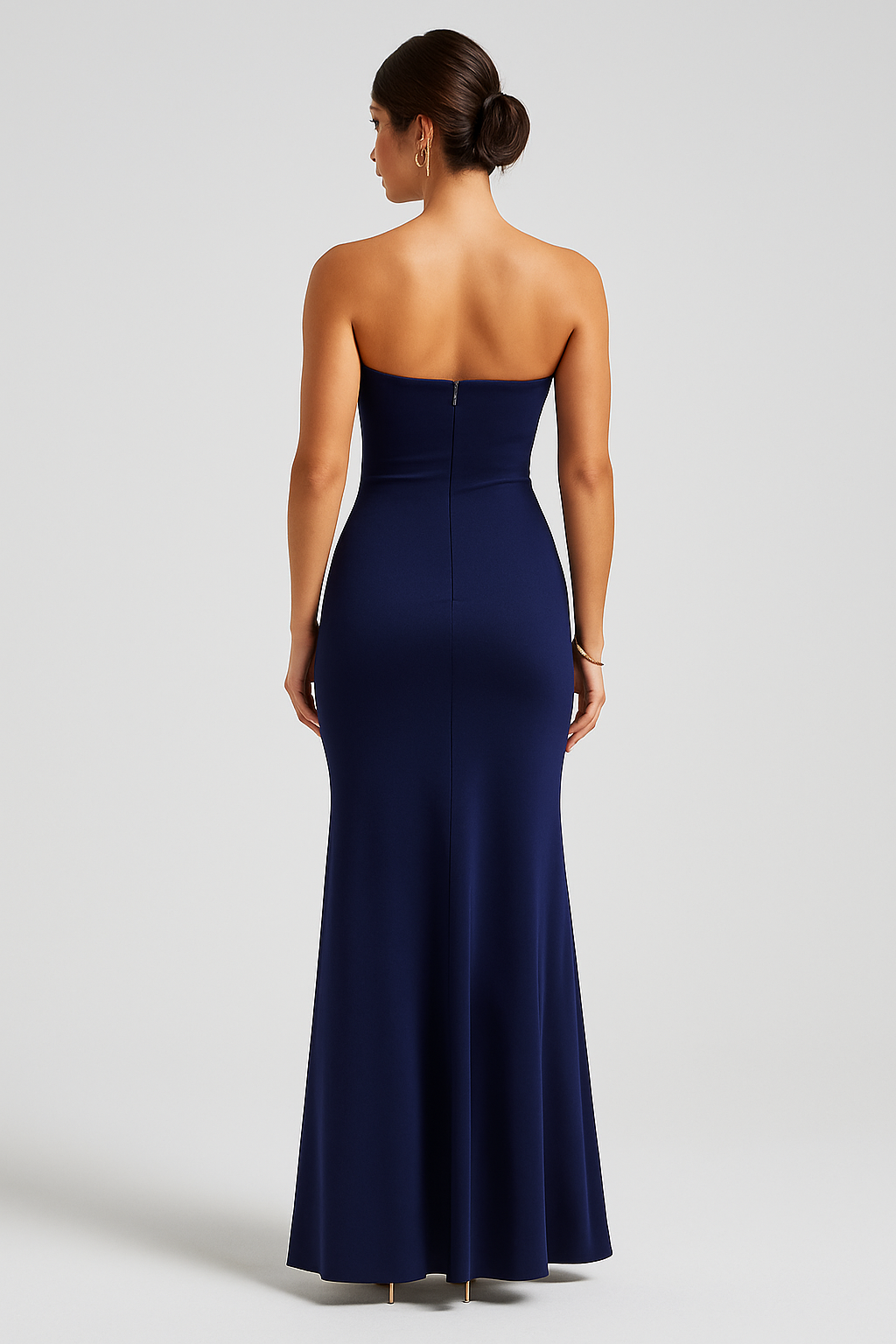 Tessa Strapless Draped Maxi Dress