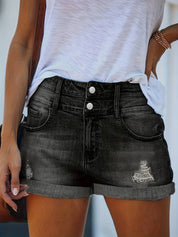 Maya Double-Button Jorts – Polished Summer Ease