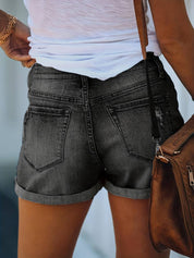 Maya Double-Button Jorts – Polished Summer Ease