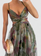 Aurora Evening Maxi Dress – Sheer Elegance in Motion